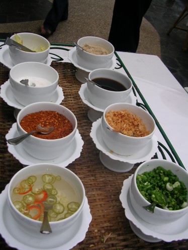 Rice Soup Condiments