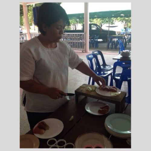 My sister, Rudee prepared mixed fruit plate
